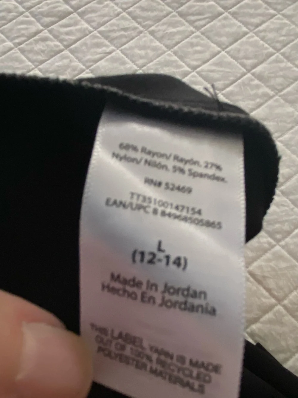 Time and Tru Black Ponte Pencil Skirt - Sleek Workwear Size L (12-14) - Picture 5 of 12